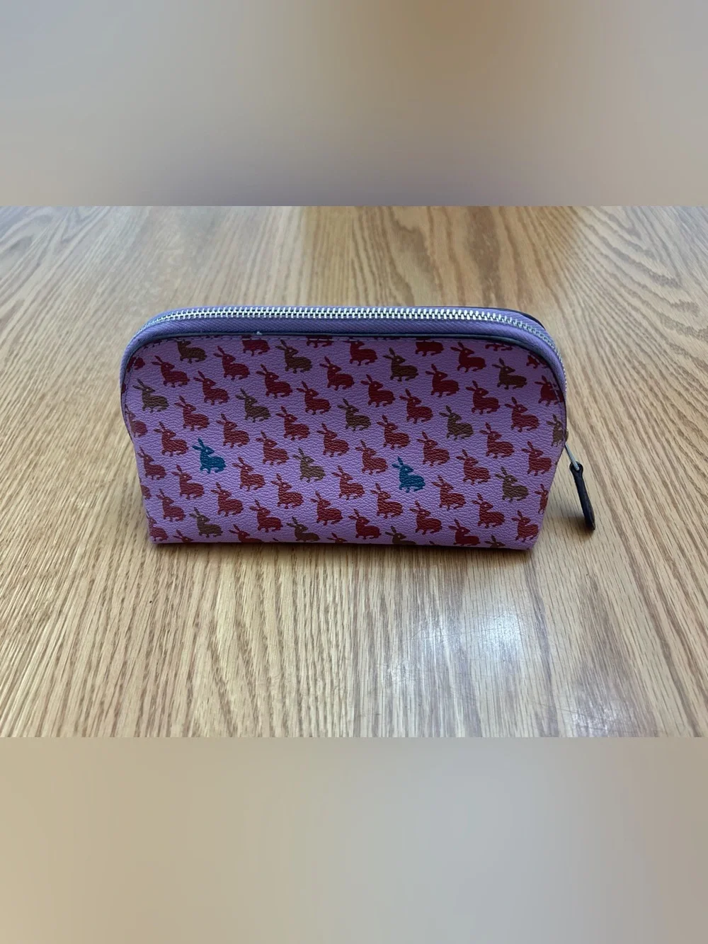 Coach small makeup case pouch - rabbits